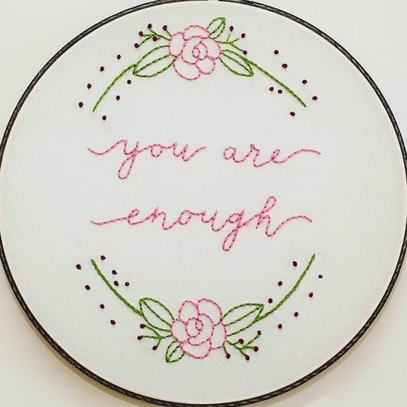 Hand-stitched embroidery art - Picture 1 of 3